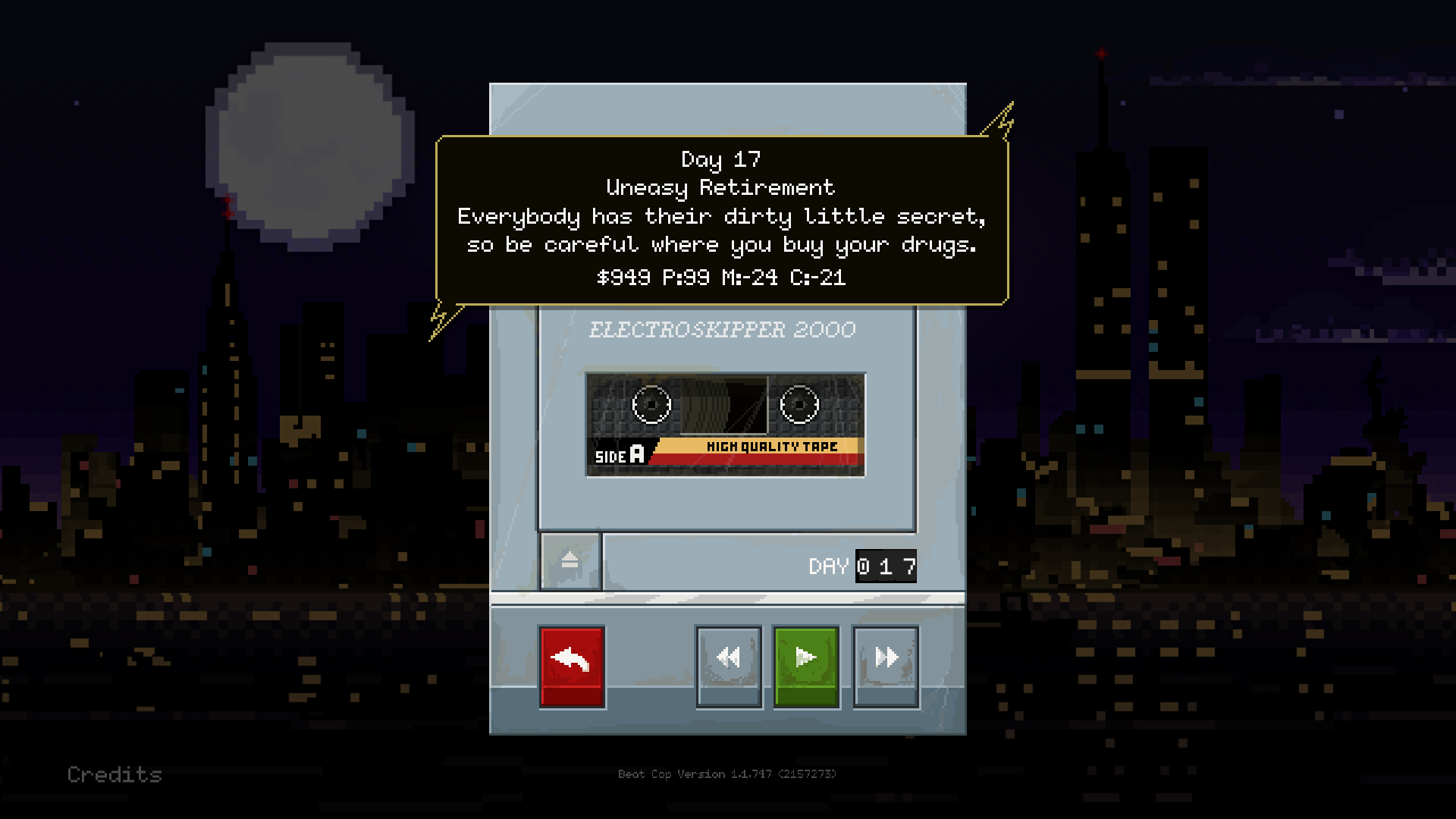 Beat Cop Level Select