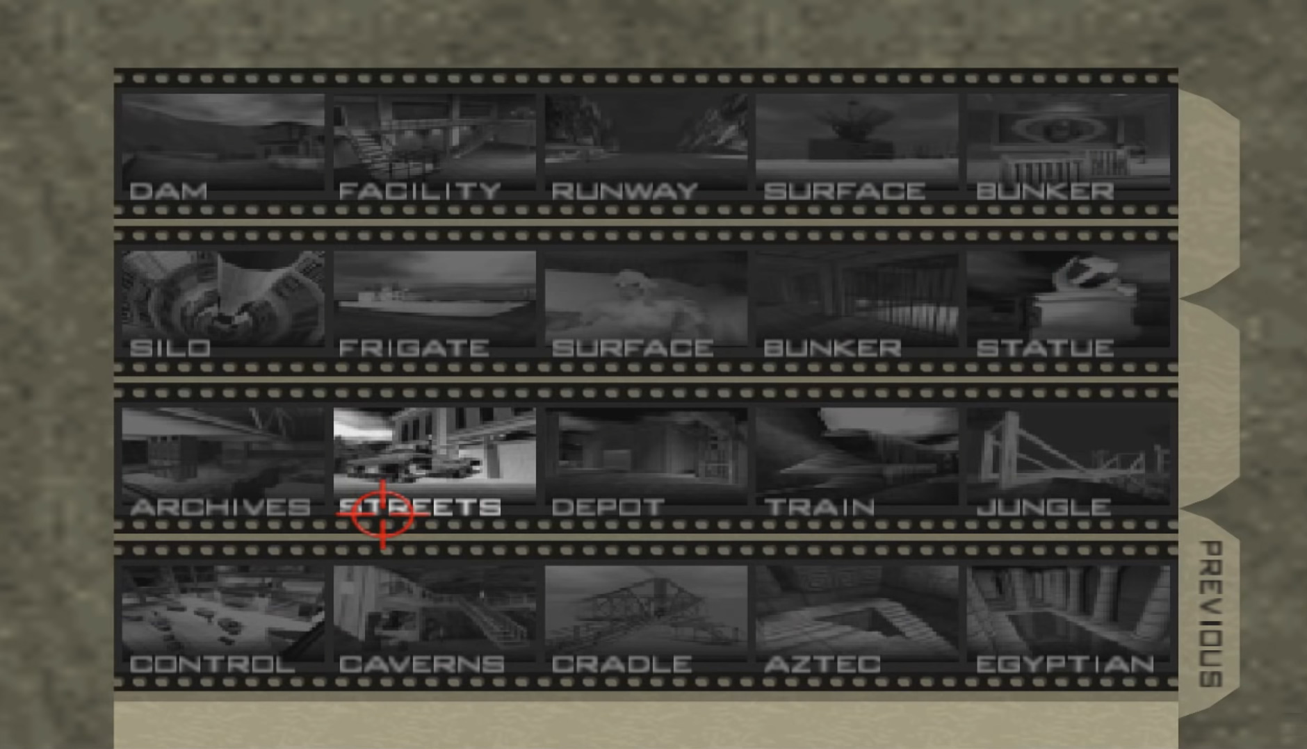 Goldeneye 64 Level Select