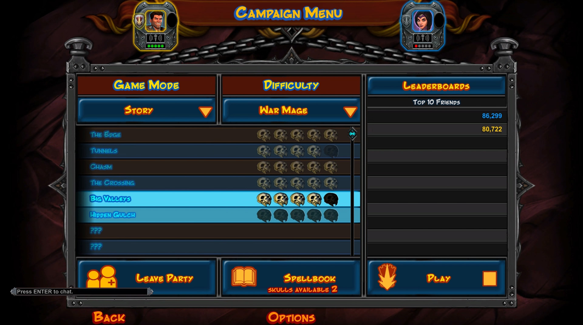 Orcs Must Die 2 Level Select