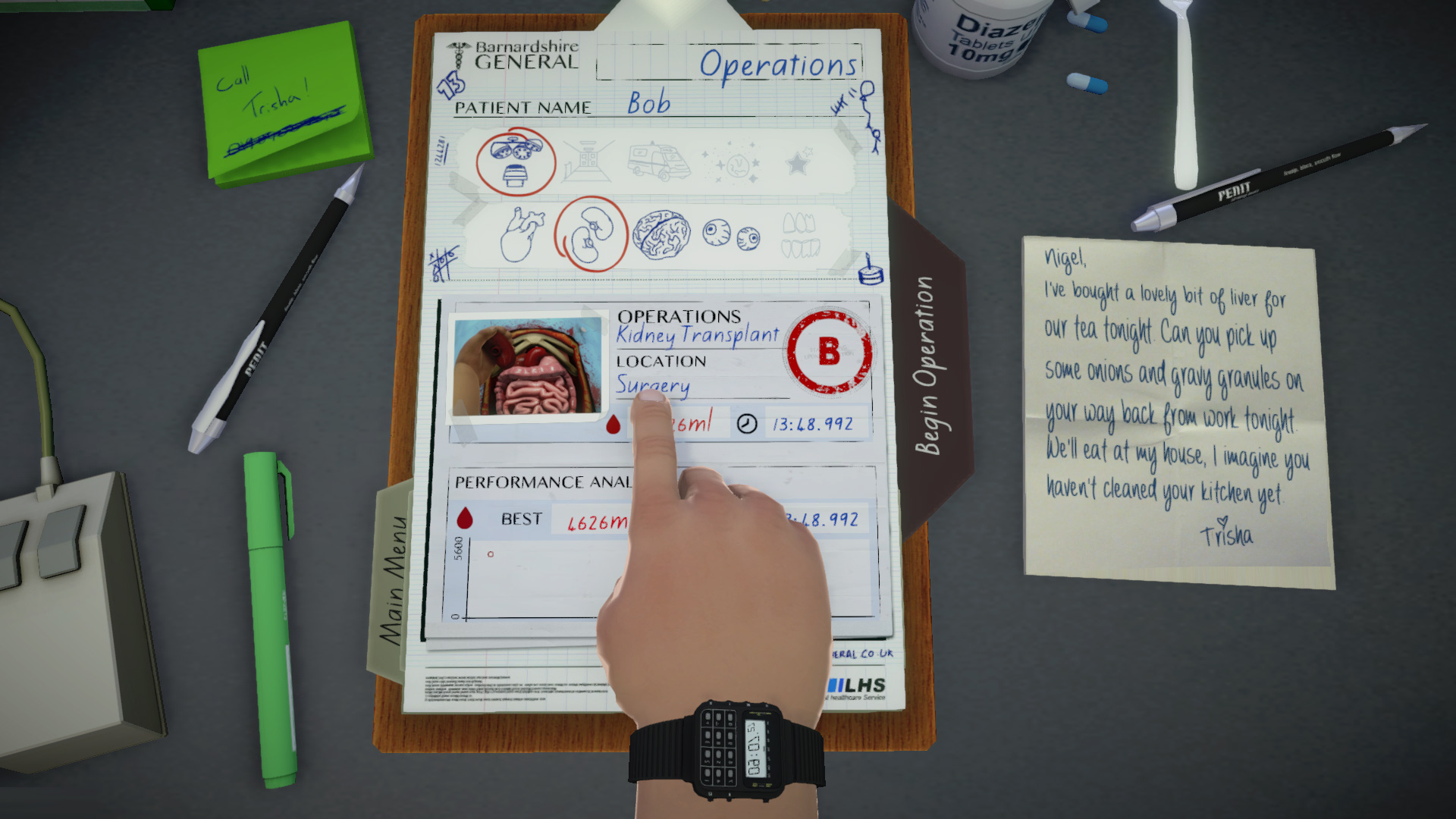 Surgeon Simulator Level Select