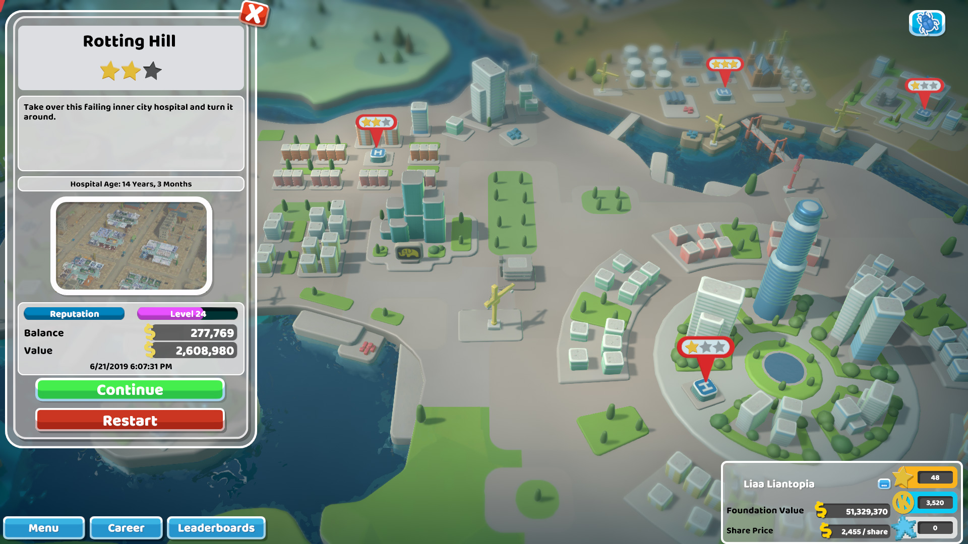 Two Point Hospital Level Select