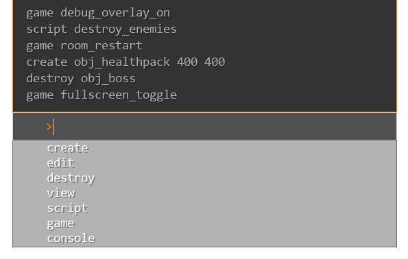 GameMaker Developer Console