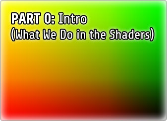 Intro and gaining basic shader knowledge